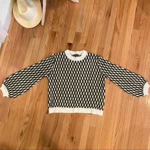Green and White Sweater, Shein S